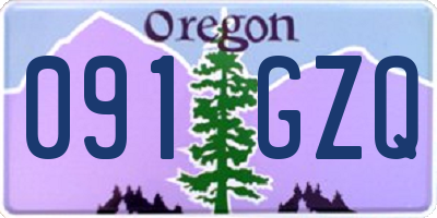 OR license plate 091GZQ