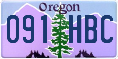 OR license plate 091HBC