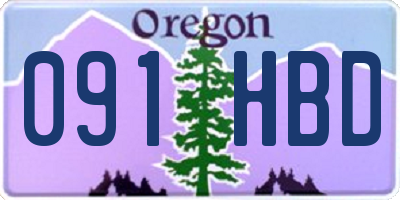 OR license plate 091HBD