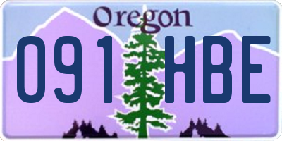 OR license plate 091HBE