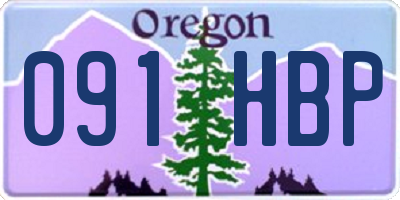 OR license plate 091HBP