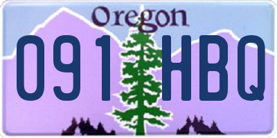 OR license plate 091HBQ