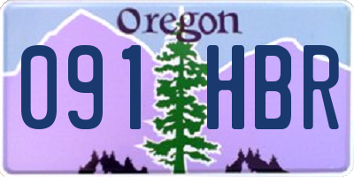 OR license plate 091HBR