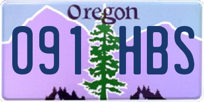OR license plate 091HBS