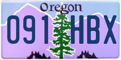 OR license plate 091HBX
