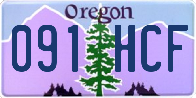 OR license plate 091HCF