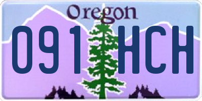 OR license plate 091HCH