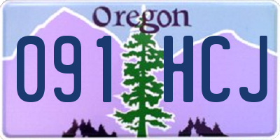 OR license plate 091HCJ