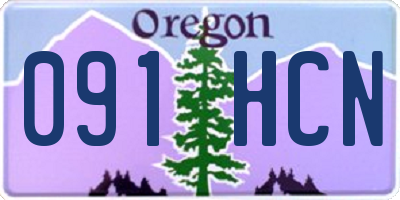 OR license plate 091HCN