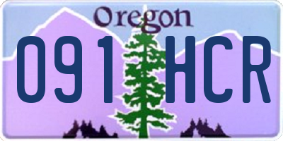 OR license plate 091HCR