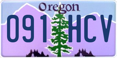OR license plate 091HCV