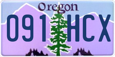 OR license plate 091HCX