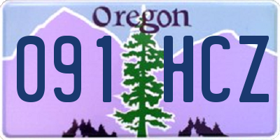 OR license plate 091HCZ
