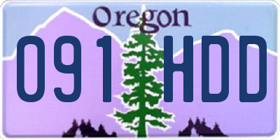 OR license plate 091HDD