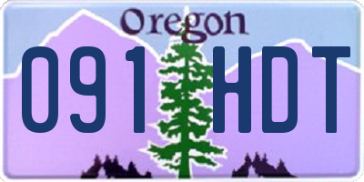 OR license plate 091HDT