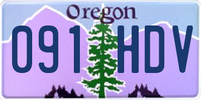OR license plate 091HDV