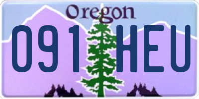 OR license plate 091HEU
