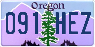 OR license plate 091HEZ