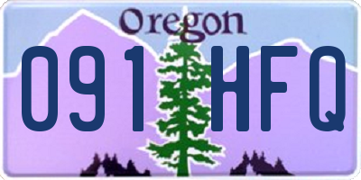 OR license plate 091HFQ
