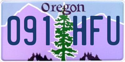 OR license plate 091HFU