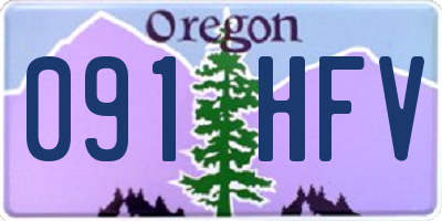 OR license plate 091HFV