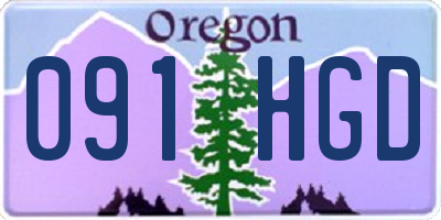 OR license plate 091HGD