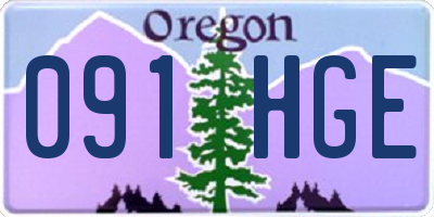 OR license plate 091HGE