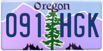 OR license plate 091HGK