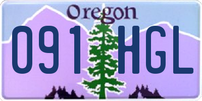 OR license plate 091HGL