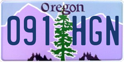OR license plate 091HGN