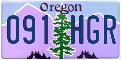 OR license plate 091HGR