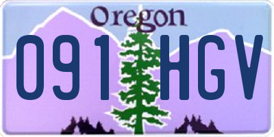 OR license plate 091HGV