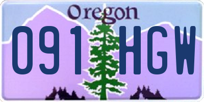 OR license plate 091HGW