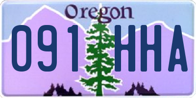 OR license plate 091HHA