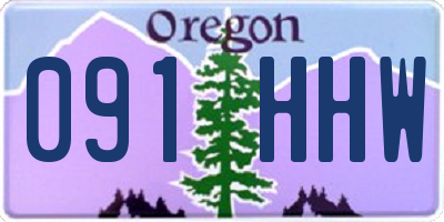 OR license plate 091HHW
