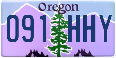 OR license plate 091HHY