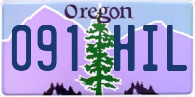 OR license plate 091HIL