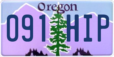OR license plate 091HIP