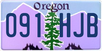 OR license plate 091HJB