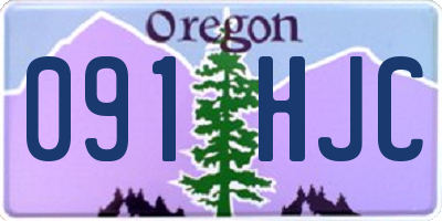 OR license plate 091HJC