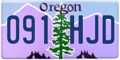 OR license plate 091HJD