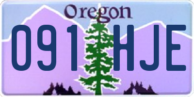 OR license plate 091HJE