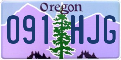 OR license plate 091HJG