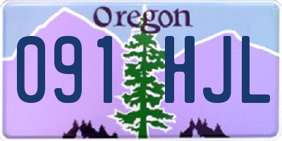 OR license plate 091HJL