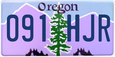OR license plate 091HJR