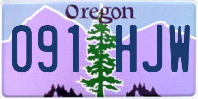 OR license plate 091HJW