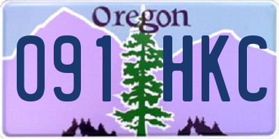 OR license plate 091HKC