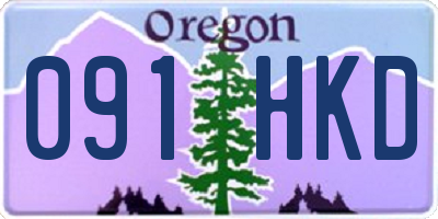OR license plate 091HKD