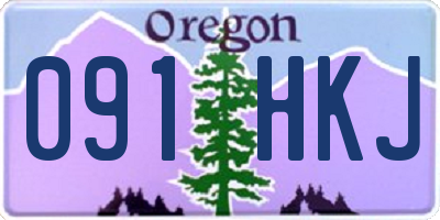 OR license plate 091HKJ