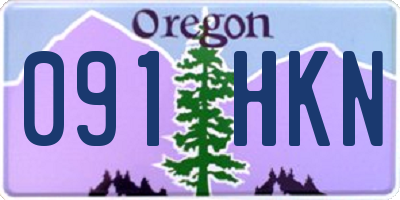 OR license plate 091HKN